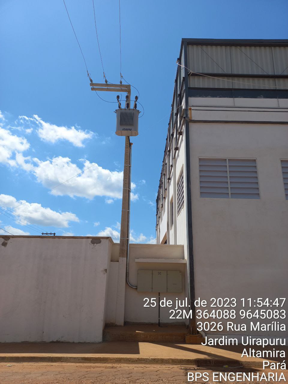 SUBESTAÇÃO TOYOTA THAI ALTAMIRA POTÉNCIA DE 112,5Kva tensão de 13,8kv 220/127v