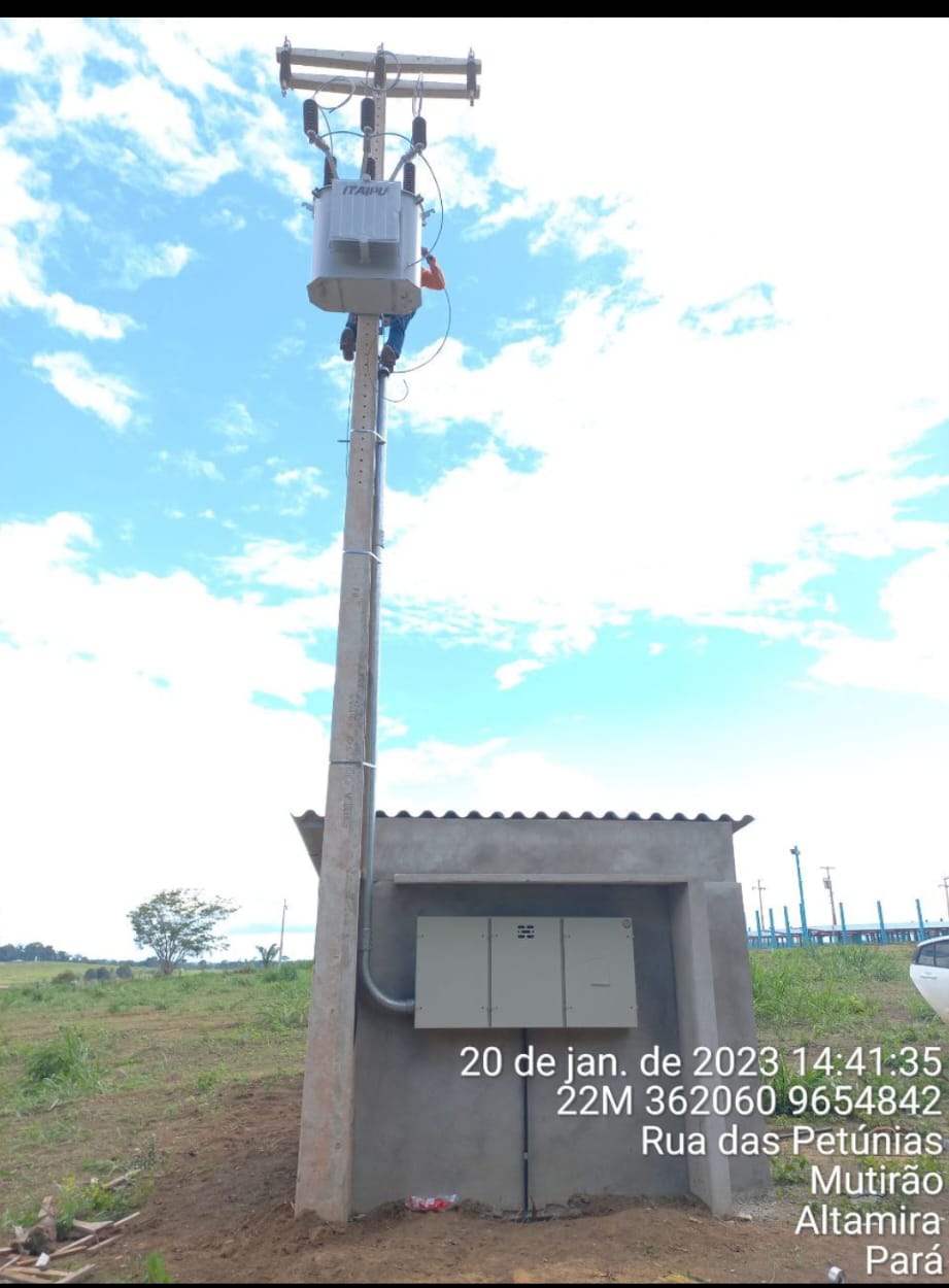 MONTAGEM CIVIL MAIS 4 SUBESTAÇÕES AÉRIA DE POTÊNCIA 112.5Kva CONDOMINIO SOLAR EM ALTAMIRA